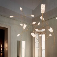 Slamp Tulip 7 LED Floral Suspension Lamp for Indoor