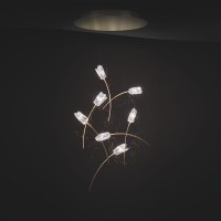 Slamp Tulip 7 LED Floral Suspension Lamp for Indoor