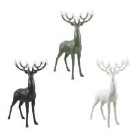 Qeeboo Sherwood Cervo Decorativo con Lampadario per Esterno