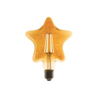 Vintage Lamp Bulb Amber Star 6W E27 Decorative Filament