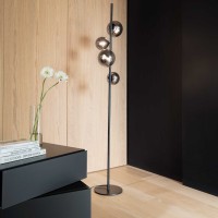 Ideal Lux Perlage Elegant Floor Lamp with Spherical Diffusers