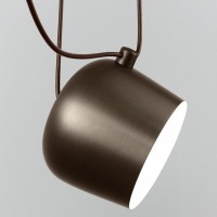 Flos AIM x 2 Light Points LED Suspension Pendant Lamp Bronze
