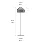 Flos Tatou F Floor Lamp with Diffused Light in Polycarbonate