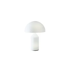 Oluce Atollo 236 Glass Table Lamp with Direct and Reflected Light