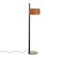 Oluce Parallel Floor Lamp in Leather for Indoor