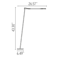 Flos Kelvin F LED Lampada da Terra Antracite Dimmerabile