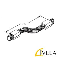 IVela alimentazione Giunto Flessibile Grigio Binario Trifase