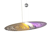 Luceplan Titania Historical Suspension Lamp with Colored Filters