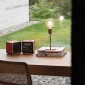 Ideal Lux Microphone Lampada Led da Tavolo in Stile Vintage