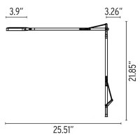 Flos Kelvin LED Wall Lamp Anthracite Dimmable