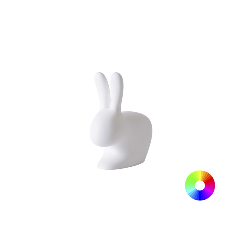 Qeeboo Rabbit XS Lampada LED RGB a Batteria da Interno