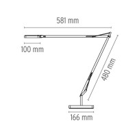 Flos Kelvin LED Base Table Lamp Anthracite Dimmable