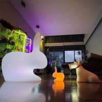 Qeeboo Rabbit Large Battery-Powered RGB LED Lamp for Outdoors