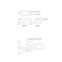 Alimentatore CE17 17W 24VDC Dimmerabile TRIAC per LED di Potenza IP65