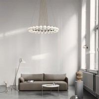 Astep Model 2109/14 Suspension Lamp with Blown Glass Spheres