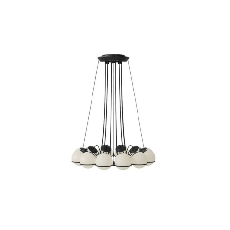 Astep Model 2109/14 Suspension Lamp with Blown Glass Spheres