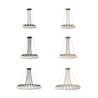 Astep Model 2109/14 Suspension Lamp with Blown Glass Spheres