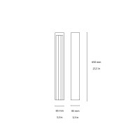 Ideal Lux Kurt Floor Led Bollard for Outdoor Warm or Neutral Light