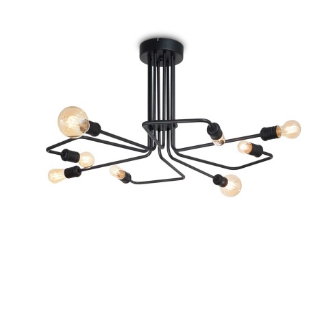 Ideal Lux Triumph Lampada da Soffitto Stile Vintage in Metallo