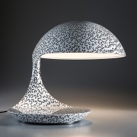 Martinelli Luce Cobra Table Lamp texture Paola Navone