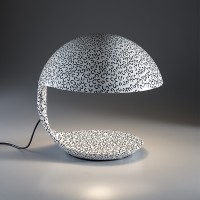 Martinelli Luce Cobra Table Lamp texture Paola Navone