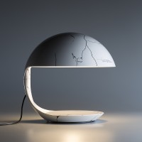 Martinelli Luce Cobra Table Lamp texture Paolo Orlandini