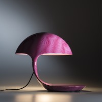 Martinelli Luce Cobra Table Lamp texture Karim Rashid