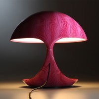 Martinelli Luce Cobra Table Lamp texture Karim Rashid