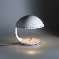 Martinelli Luce Cobra Lampada da Tavolo texture Marc Sadler