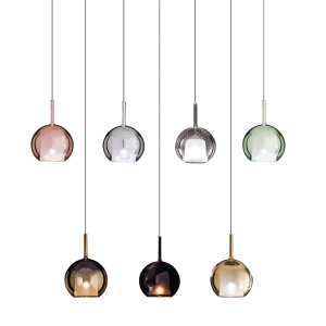 Penta Glo Medium Iconic Sphere Suspension Lamp in Glass