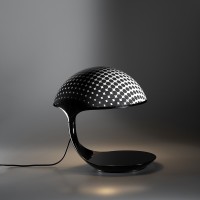 Martinelli Luce Cobra Lampada da Tavolo texture Brian Sironi