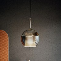 Penta Glo Maxi Spherical Elegant and Modern Suspension Lamp in Glass