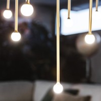 Penta Storm Led Minimal Linear Suspension Lamp in Metal