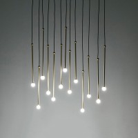 Penta Storm Led Minimal Linear Suspension Lamp in Metal