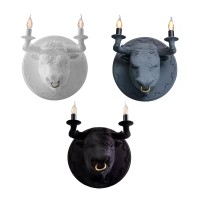 copy of Karman Ugo Rilla Wall Lamp with Ceramic gorilla Realistic Sculpture