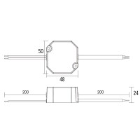 Actec mini LED driver 12W 500mA IP65 waterproof