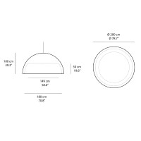 Slide Design Cupole 200 lampada led a sospensione da interno