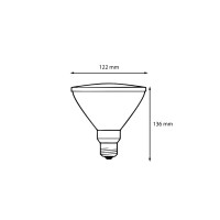 Flos lampadina E27 Bi-Color 16W PAR38 per stylos e chasen