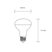 Bot Lighting lampadina reflector R80 opale E27 12w smart rgb