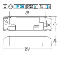 TCI Alimentatore LED professionale DALI 38W corrente continua Dimmerabile