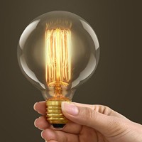 Vintage globe bulb g95 60w e27 carbon filament