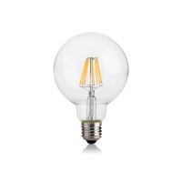 Ideal Lux clear Bulb E27 LED 4W Globo G95 Warm Light