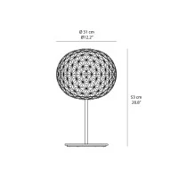 Kartell Planet High lampada da tavolo con stelo