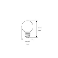 Daylight Croissant E27 5W dimmable led globe bulb