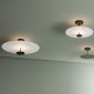 Vibia Flat 5926 lampada led da soffitto bianca