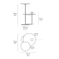 Vibia Flat 5945 lampada led da terra 24V