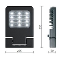 Cariboni LEVANTE small grigio LED 42W 5360lm 4000K faro