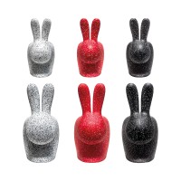 Qeeboo Rabbit Chair Dots sedia decorativa