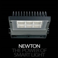 Cariboni NEWTON Grey Aluminum LED Outdoor Floodlight 140W