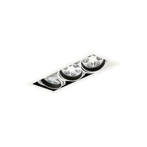 Philips 3x6LED Faretto Incasso triplo 18W 40° 3000K bianco